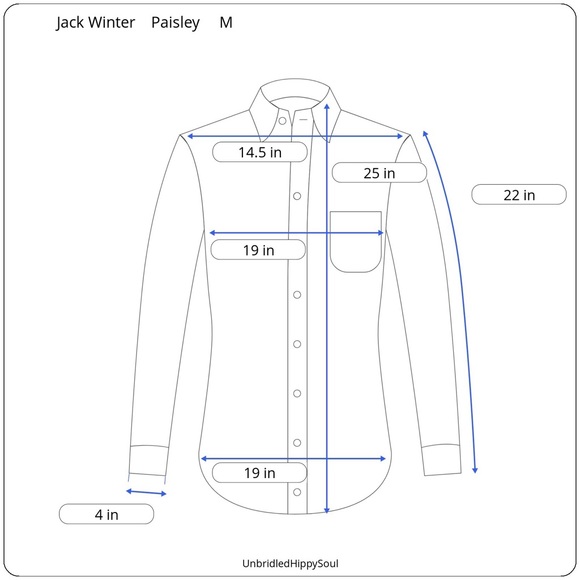 Jack Winter Funky Disco Paisley Vintage Shirt Size M - Picture 14 of 14